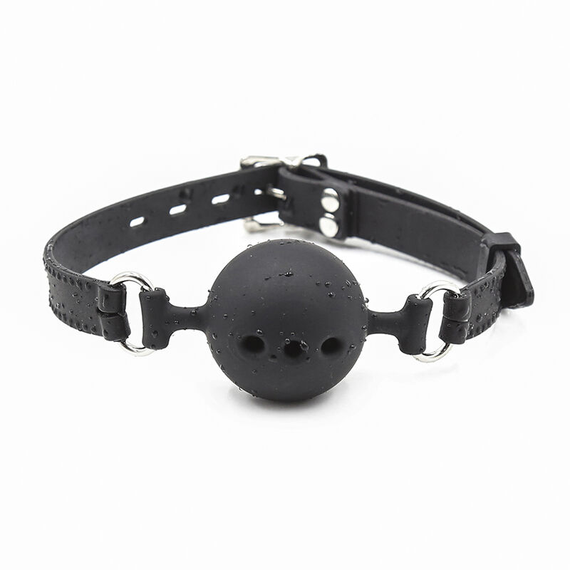 OHMAMA FETISH MORDAZA BOLA TRANSPIRABLE SILICONA TALLA M – Bild 3