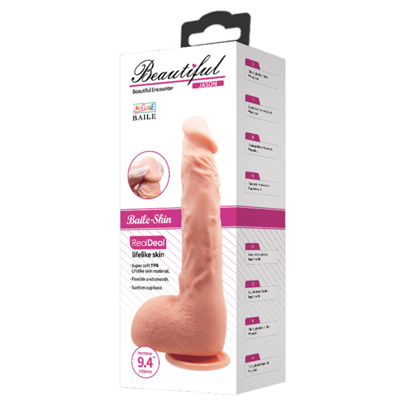 JASON REALISTISCHER DILDO FLEISCH 24 CM – Bild 4