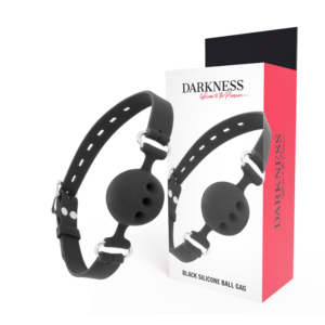 DARKNESS BALL SILICONE GAG SCHWARZ
