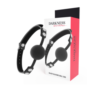 DARKNESS BALL SILICONE GAG SCHWARZ