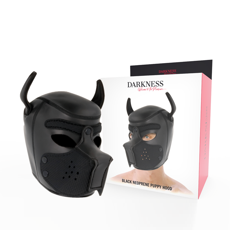 DARKNESS NEOPRENE DOG HOOD WITH REMOVABLE MUZZLE L – Bild 2