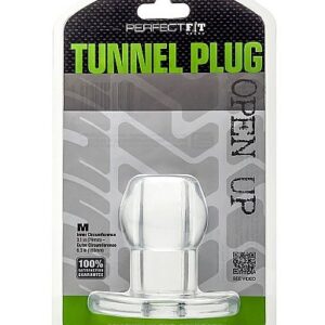 PERFECT FIT ASS TUNNEL PLUG SILICONE CLEAR M.
