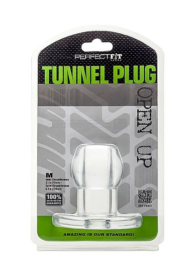 PERFECT FIT ASS TUNNEL PLUG SILICONE CLEAR M.