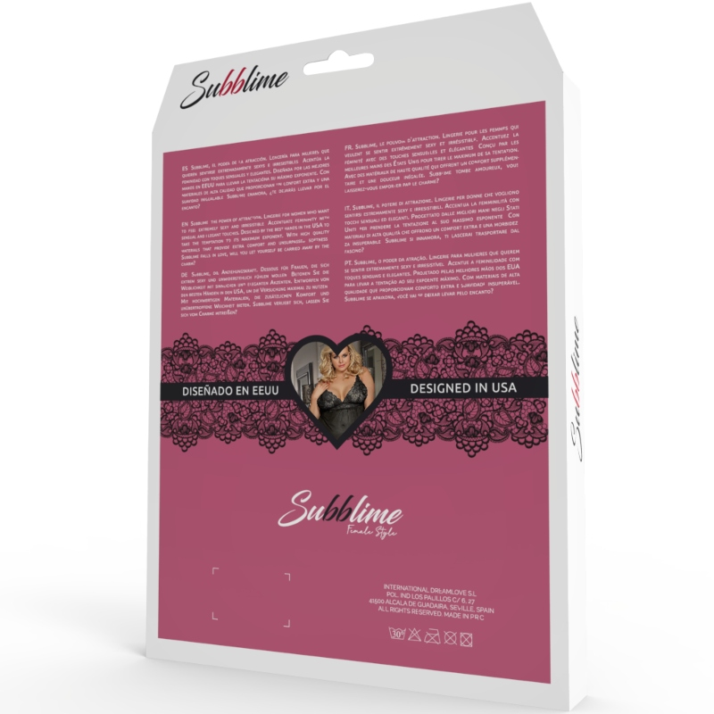 SUBBLIME QUEEN PLUS STRAPPY TOP UND PANTIES SET – Bild 5