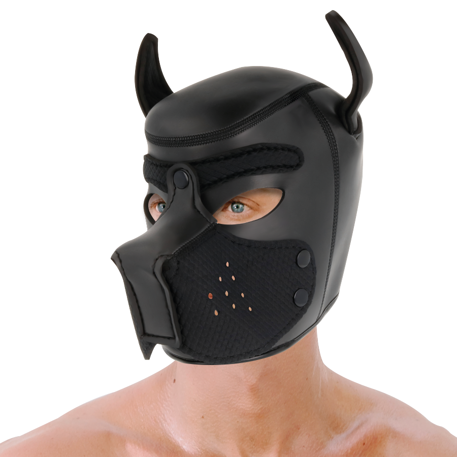 DARKNESS NEOPRENE DOG HOOD WITH REMOVABLE MUZZLE L – Bild 3
