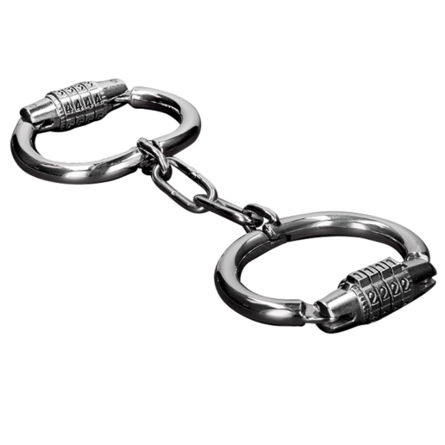METALLHARD HANDCUFFS MIT KOMBINATIONSSCHLOSS